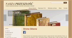 Desktop Screenshot of naszaprzeszlosc.pl